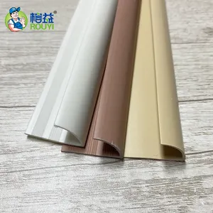 Wholesale Supplier White Plastic Round Edge Trim Pvc Ceramic Tile Edge Corner Plastic Tile Trim