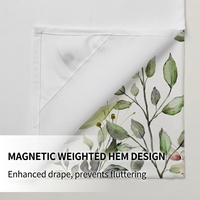 Rideau de douche imperméable en polyester à double couche, à grandes boucles, imprimé numériquement, durable, sans crochets, écologique, best-seller transfrontalier