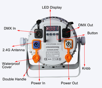 Igreslite WIFI Sans Fil DMX Batterie LED Par Can 12*18w Ip65 Étanche Projecteur de Scène