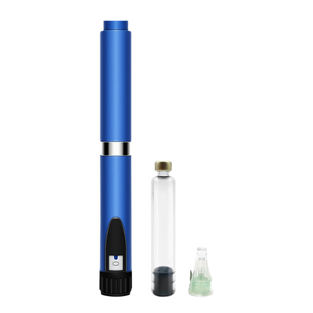 Reusable Adjustable Dose Magic Pen Insulin Pen Injector Fits 3ml Cartridge Metal Body Round Shape