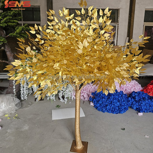 <span class=keywords><strong>Albero</strong></span> di Ficus Artificiale Dorato SMS Alto 1,5 Metri, <span class=keywords><strong>Albero</strong></span> dei Desideri per Decorazioni di Matrimoni, Banchetti ed Eventi - Product Image 1