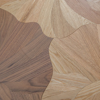 Parquet en chêne feuille de lotus, bois massif, stratifié, 600x600mm, noyau en bouleau de 15mm, placage naturel de 1,2mm, compatible chauffage par le sol