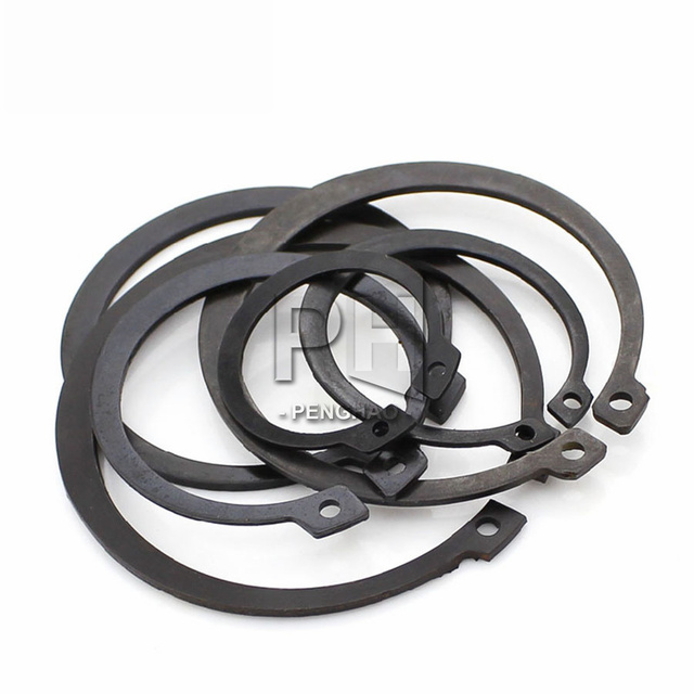 GB894 Circlips for Shaft 65 Manganese Steel Shaft Retaining Ring  M8 M9 M10 M11 M12 M13-M75 Bearing Retainer Circlip