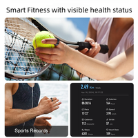 Anillo Inteligente Smarto R09 con Control por Aplicación, Monitor de Sueño, Carcasa de Acero, Carga Magnética, Color Negro para Android
