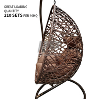 Chaise longue suspendue en rotin Mobilier Chaise en rotin naturel pour distributeur grossiste détaillant en Europe US