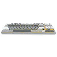 Teclado Mecánico Portátil de 89 Teclas, 85%, Intercambiable en Caliente, Retroiluminación Dinámica, Teclado Mecánico Compacto con Cable