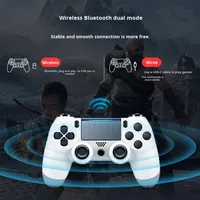Manette P4 à six axes avec gyroscope, détection de mouvement et vibration pour PC, manette de jeu sans fil avec gyroscope et vibration pour PS4