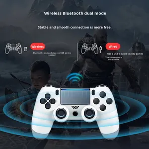 คอนโทรลเลอร์ P4 ไจโรสโคปหกแกน ตรวจจับการเคลื่อนไหว การสั่นสะเทือน สำหรับพีซี คอนโทรลเลอร์เกมไร้สาย ไจโรสโคปสั่นสะเทือน สำหรับจอยเกม PS4 - Product Image 3