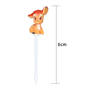 Lindo Anime Animal-Forma Mini Plástico Bento Pick Desechable Acrílico Utensilios de cocina Niños Sándwiches Fruta Fiesta decorativa - Product Image 4