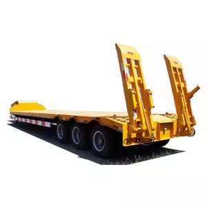Kustom Pabrik 3 AS leher angsa ekskavator transportasi Lowboy tempat tidur rendah pemuat Semi truk Trailer untuk <span class=keywords><strong>Malaysia</strong></span> - Product Image 1