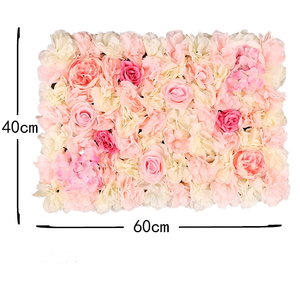 Panneau mural de roses artificielles en tissu <span class=keywords><strong>pour</strong></span> toile de fond de <span class=keywords><strong>mariage</strong></span>, fleurs artificielles en soie rose, vente en gros à prix abordable - Product Image 1