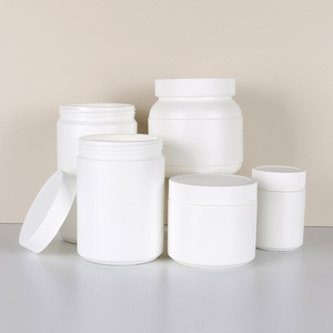 ขวดพลาสติก HDPE หลายขนาดสำหรับใส่อาหารสัตว์เลี้ยง พร้อมฉลากลายสุนัขแบบกำหนดเองและช้อนตวง  สำหรับบรรจุอาหารเสริมสัตว์เลี้ยงแบรนด์ส่วนตัว - Product Image 5