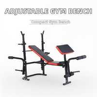 Banc de musculation en acier réglable, équipement de fitness avec banc de presse à décliner et supports à haltères pour usage domestique en vente