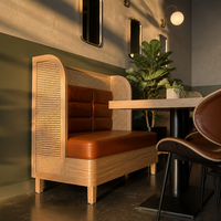 Ensemble de meubles personnalisés pour salon de thé, table et chaises en bois, mobilier moderne pour café, restaurant, salon de café