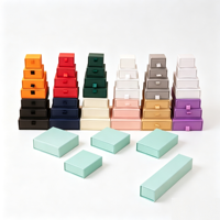 Boîtes cadeaux de luxe personnalisées en carton rigide avec tiroir coulissant, doublées d'éponge, vernies, forme sur mesure pour parfum