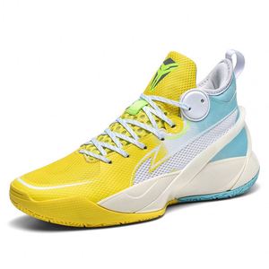 Chaussures de basketball montantes pour hommes et femmes, style basket, à lacets, en maille respirante, pour le sport, l'extérieur et l'entraînement des étudiants - Product Image 5
