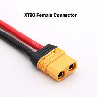 Connecteur de batterie 10AWG 50A vers câble XT90, tête femelle XT90 vers câble 50A