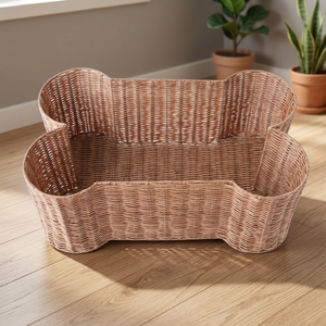 BEST-SELLER Panier de rangement en os de rotin naturel tissé à la main pour le rangement des jouets en provenance du Vietnam - Product Image 1
