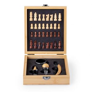 En gros, Ensemble à vin réutilisable en métal avec support en bois, tire-bouchon, décapsuleur, ouvre-bouteille, bouchon de bouteille, décanteur et anti-goutte - Product Image 3