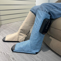 Bottes de massage des pieds sans fil à ondes pneumatiques, masseur portable pour les pieds, chaussures de massage chauffantes sur mesure