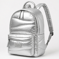 Sac à dos matelassé sport pour femmes et hommes, sac de voyage plissé ondulé, sac à dos léger rembourré, grande capacité pour les essentiels