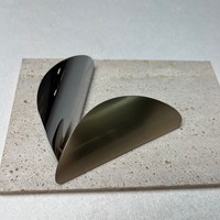 Poignées de meuble semi-circulaires modernes et minimalistes en alliage de zinc brossé/polissé pour armoires, tiroirs et penderies