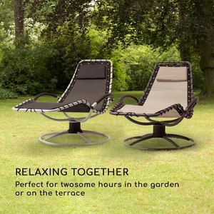 Nueva patente Chiller Design Patio Garden Chaise Silla giratoria Tumbona Acero Tumbona Mecedora - Product Image 3