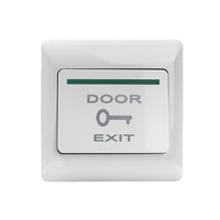 Botón de Salida para Control de Acceso Tipo 86, Montaje Superficial o Empotrado, Interruptor de Reinicio Automático, Plástico, IP65, 220V, Panel Eléctrico