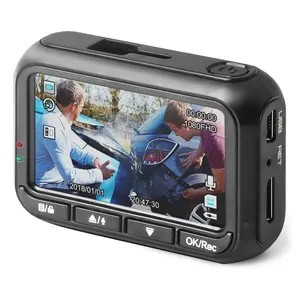 HQ2P 2.45 Inch 1080P+720P Dual Channels Dash Camera Car Black Box DVR