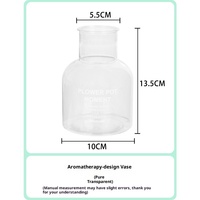 Ventes en gros de pots de fleurs hydroponiques en plastique PP transparent, écologiques, chromés, modernes et simples, 150 ml