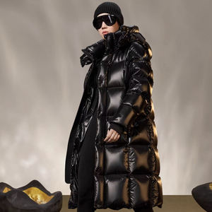 Veste noire et dorée style couple pour hommes et femmes Nouveau standard national 90 Version épaissie en duvet de canard blanc pour adultes - Product Image 3