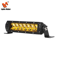 Barre lumineuse LED super lumineuse de 7,5 pouces 35W à une seule rangée, lampe de travail tout-terrain, IP67, 3000K-6000K, faisceau combiné pour 4x4, SUV, camion