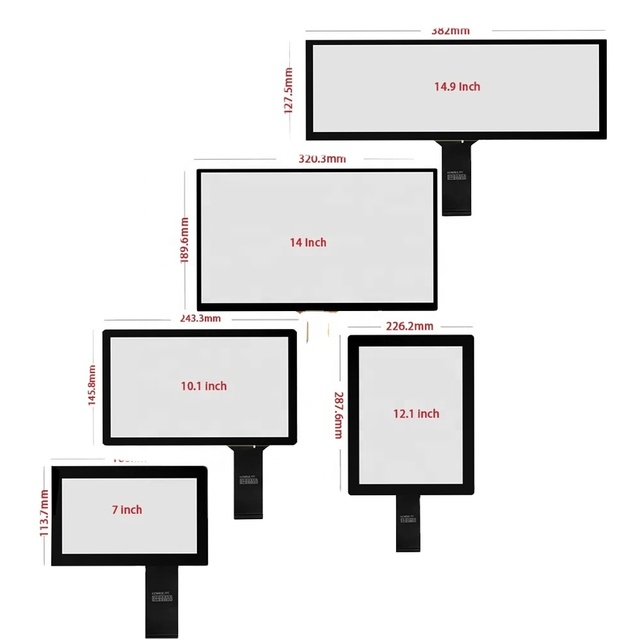 Capacitive Touch Screen for 10.1/10.4/12.1/12.3/13.3/15/15.6/17/17.3/18.5/19/21.5/27/32 Inch Devices