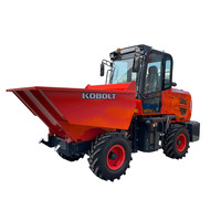 Penjualan terlaris 1.7cbm ember kapasitas 3 Ton 5 Ton roda Mini Loader FWD30 FWD50 hidrolik Tipping Mini Dumper