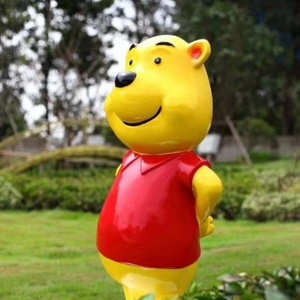 ประติมากรรมมินเนี่ยนไฟเบอร์กลาสแบบกำหนดเอง, รูปปั้นตัวการ์ตูนขนาดใหญ่สำหรับตกแต่งสวนสนุกและห้างสรรพสินค้า - Product Image 2