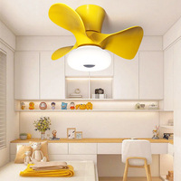 Ventilateur de plafond de 22 pouces avec télécommande, application Mi Home et commande intelligente Tmall Genie, lampe de ventilateur de plafond à LED à intensité variable