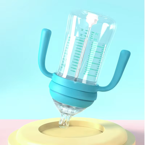 รถเข็นเด็ก BPA-Free PP Milk <span class=keywords><strong>Evenflo</strong></span> ขวดนมพร้อมหูจับ จุกนมซิลิโคนปากกว้าง ป้องกันอาการโคลิค สำหรับเด็กอายุ 0-12 เดือน - Product Image 4