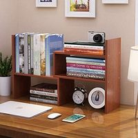 Étagère de rangement en bois réglable et pratique, faite à la main, pour salon, organisateur de bureau, support pour livres et articles ménagers