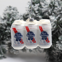 Ornements de Noël en verre soufflé faits à la main sur le thème du Père Noël, de haute qualité, pour suspendre à l'arbre de Noël, écologiques
