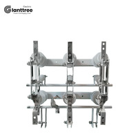 GIANTTREE Interrupteur-sectionneur de type russe GT12, interrupteur haute tension 3 pôles en caoutchouc silicone 10kA 12kA 630A, interrupteur d'isolement