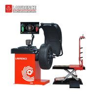 Lawrence Fast Détecteur de largeur de roue sonar LCD 19 pouces Machine pour véhicule Équilibreur de roue automobile pour magasin de pneus