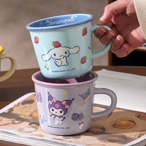 Sanrio Kuromi <b>Ceramic</b> <b>Mug</b> 2025 Cartoon Design With Handle Single Cup For Home Office Gift - Product Image 3