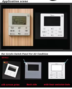 Corte de Paneles de Control Táctil Personalizados de Acrílico/PMMA/PVC, Recubrimiento Gráfico para Control Remoto de Aire Acondicionado Frontal - Product Image 3
