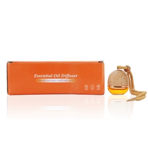 5ml thủy tinh cầm tay mini chai nước hoa hương liệu xe hơi treo khuếch tán Nước hoa với nắp khuếch tán bằng gỗ - Product Image 3