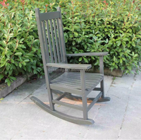 Chaise à bascule en bois massif de style classique populaire, chaise à bascule américaine en bois massif, utilisation intérieure et extérieure