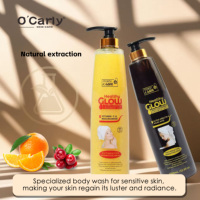 O'carly Glutathione Golden Glow Exfoliant Gel Douche Blanchissant Corps Effet Éclaircissant Permanent pour Peaux Noires