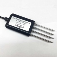 Analyseur de sol agricole Sonde NPK RS485 Température EC Salinité Teneur en eau Humidité PH Affichage LCD
