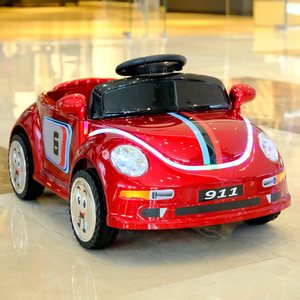 Auto Eléctrico Infantil Retro con Diseño de Escarabajo, Monomotor de 6V4, Vehículo Eléctrico de Cuatro Ruedas para Niños, Disponible para Venta al Por Mayor - Product Image 1