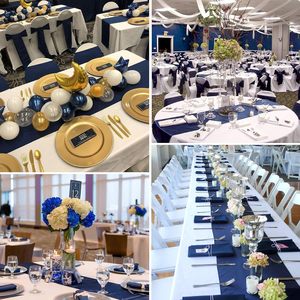 12x108inch satin bảng <span class=keywords><strong>Runner</strong></span>-vàng thêu Tiệc Vải cho đám cưới, khách sạn tiệc Đặt hàng số lượng lớn - Product Image 5