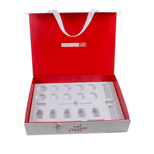 Customized Luxury Paper <b>Box</b> High End Rigid Cardboard Magnetic <b>Box</b> Colorful Gift <b>Box</b> with Ribbon Handle Wholesale - Product Image 6